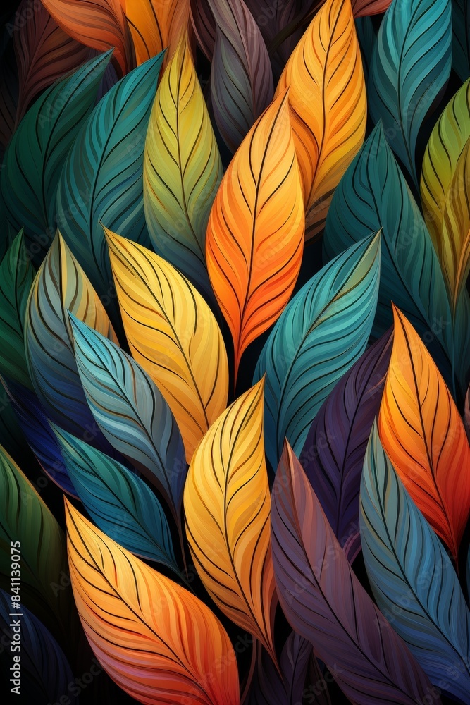 Design a Chic Abstract Leaf Pattern Background Design a Chic Abstract Leaf Pattern Background