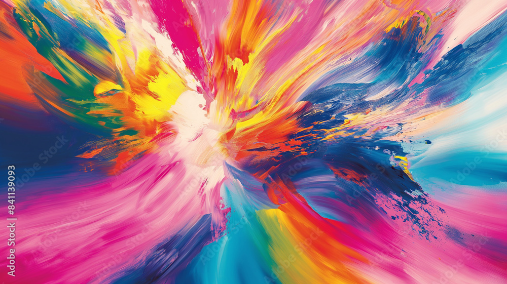 Unique and Colorful Abstract Burst Art
Unique and Colorful Abstract Burst Art