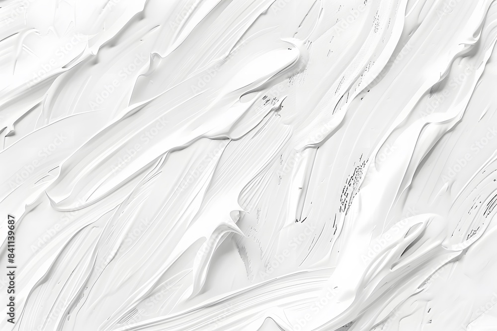 Obraz premium Abstract White Paint Brushstrokes Texture