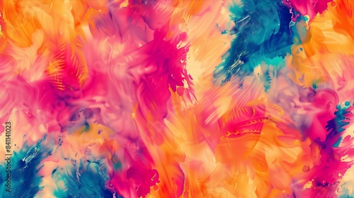 Vibrant Abstract Watercolor Background with Bold Colors and Dynamic Patterns