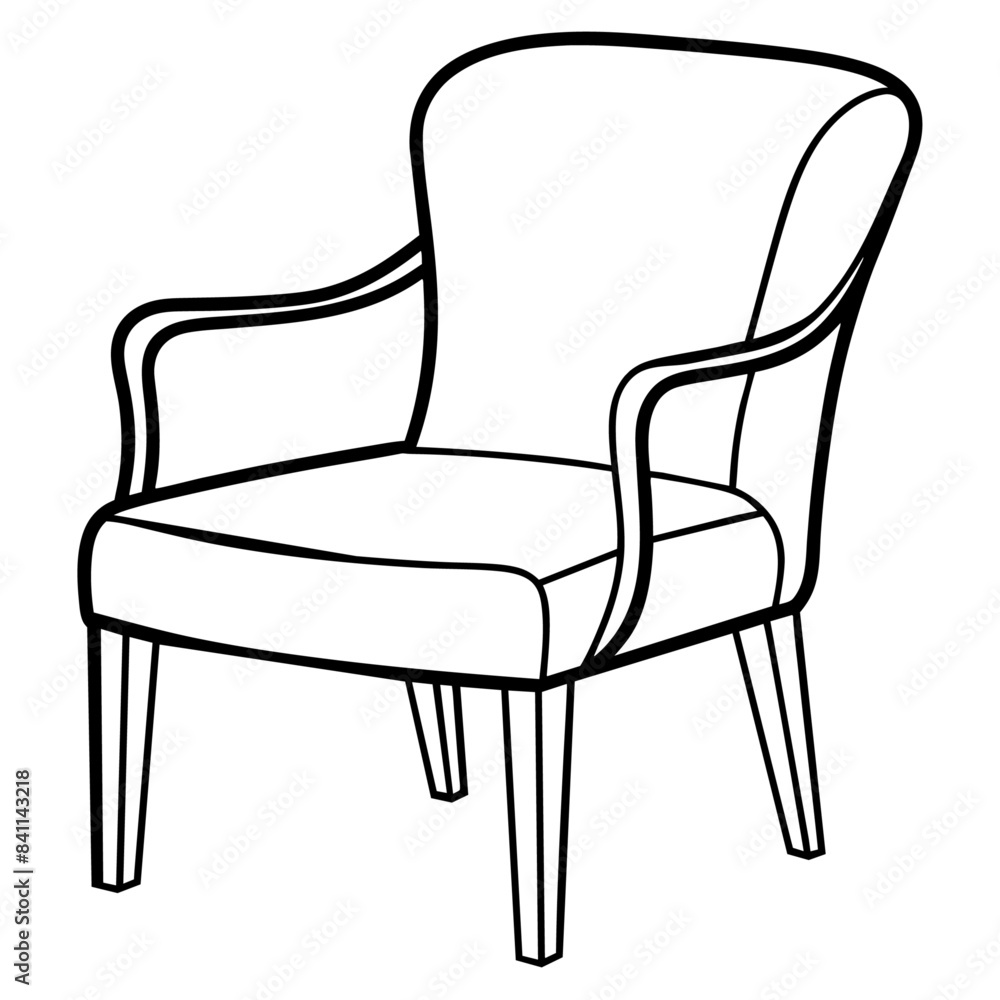 chair outline coloring book page line art drawing chair outline coloring book page line art drawing