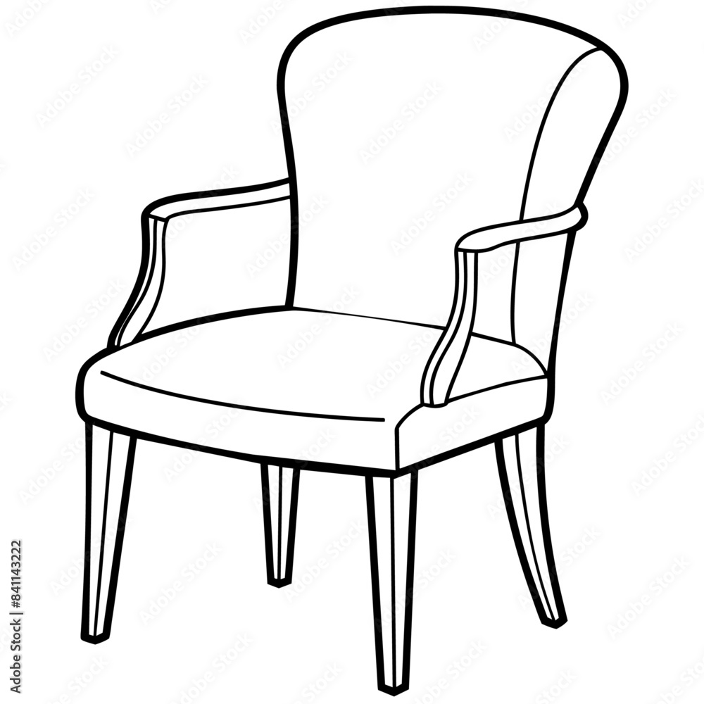 chair outline coloring book page line art drawing chair outline coloring book page line art drawing
