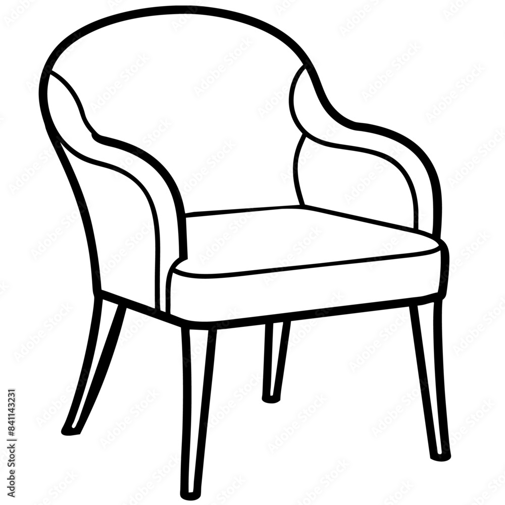 chair outline coloring book page line art drawing chair outline coloring book page line art drawing