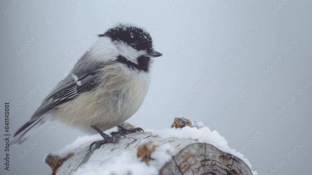 Obraz premium A small bird called a chickadee