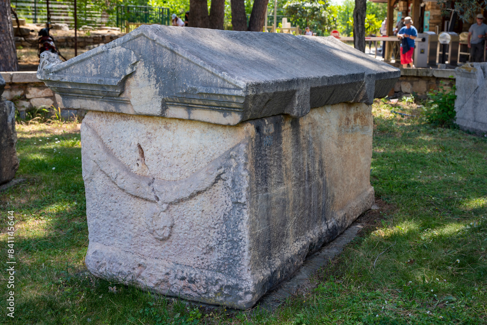 The Aphrodite of Aphrodisias (Afrodisias) combined aspects of a local Anatolian, archaic fertility goddess with those of the Hellenic Aphrodite, goddess of love and beauty. Geyre, Karacasu Aydin The Aphrodite of Aphrodisias (Afrodisias) combined aspects of a local Anatolian, archaic fertility goddess with those of the Hellenic Aphrodite, goddess of love and beauty. Geyre, Karacasu Aydin