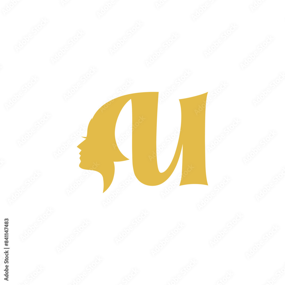 Letter U Beauty Salon Logo icon vector template Letter U Beauty Salon Logo icon vector template