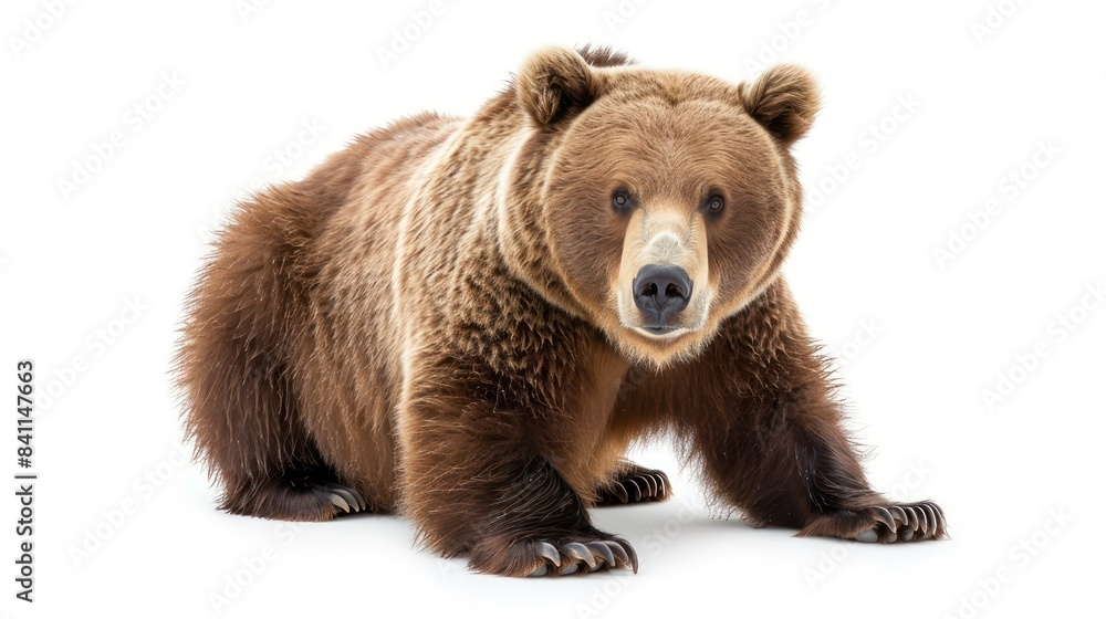 Cinnamon Bear clearly photo on white background , Cinnamon Bear clearly photo on white background ,