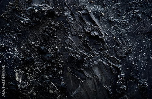 Dark Stone Texture - Abstract Black Background photo