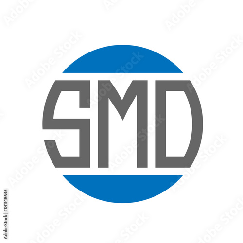 SMO letter logo design on white background. SMO creative initials circle logo concept. SMO letter design.
