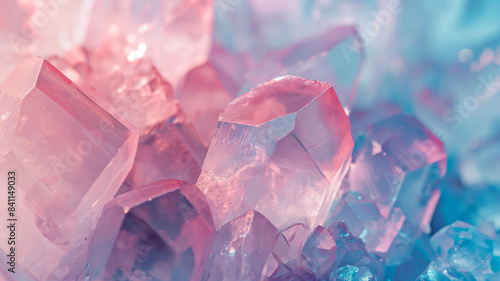 Pink Transparent Crystal Formation Wallpaper