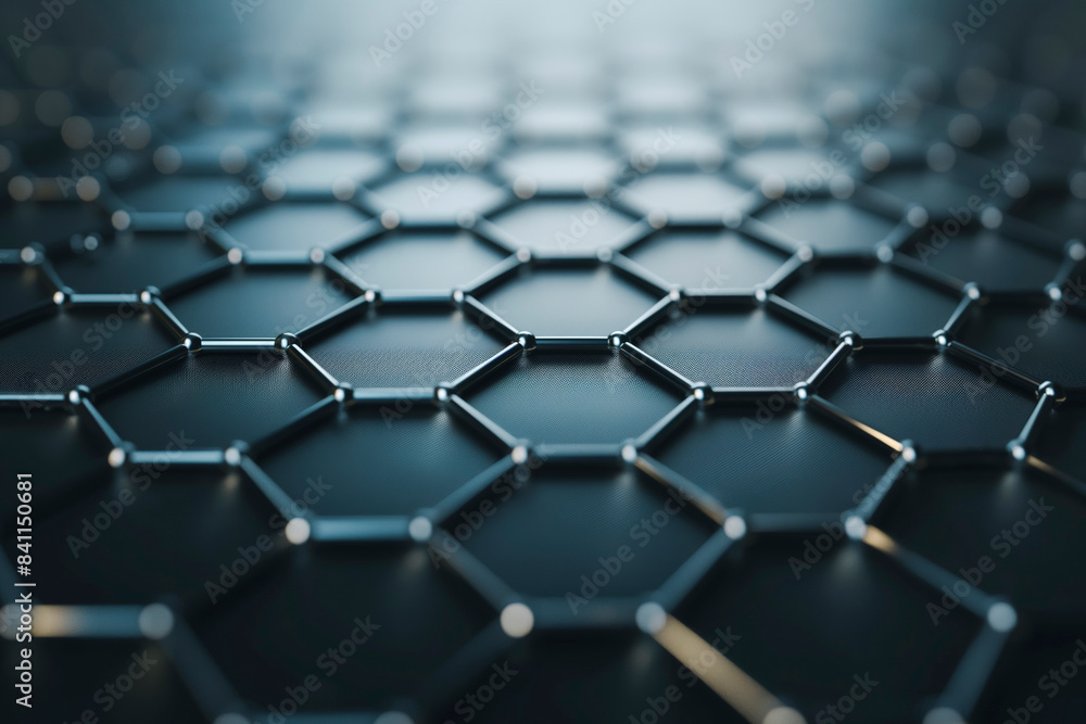 graphene molecular grid, graphene atomic structure concept, hexagonal geometric form, nanotechnology background 3d rendering graphene molecular grid, graphene atomic structure concept, hexagonal geometric form, nanotechnology background 3d rendering