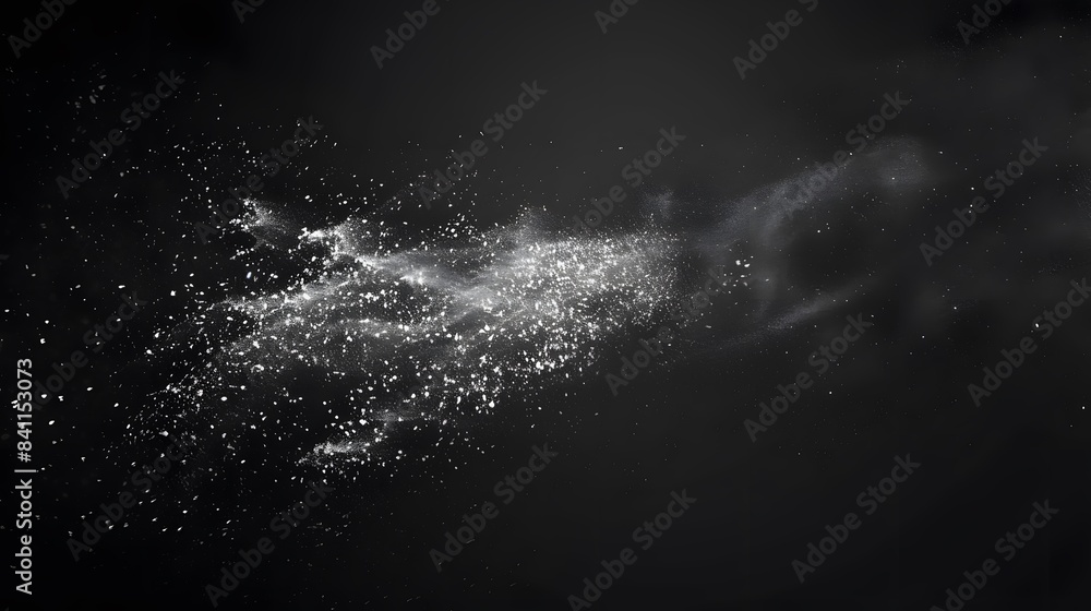 Minimalistic White Noise Dust & Scratches on Black Background Minimalistic White Noise Dust & Scratches on Black Background