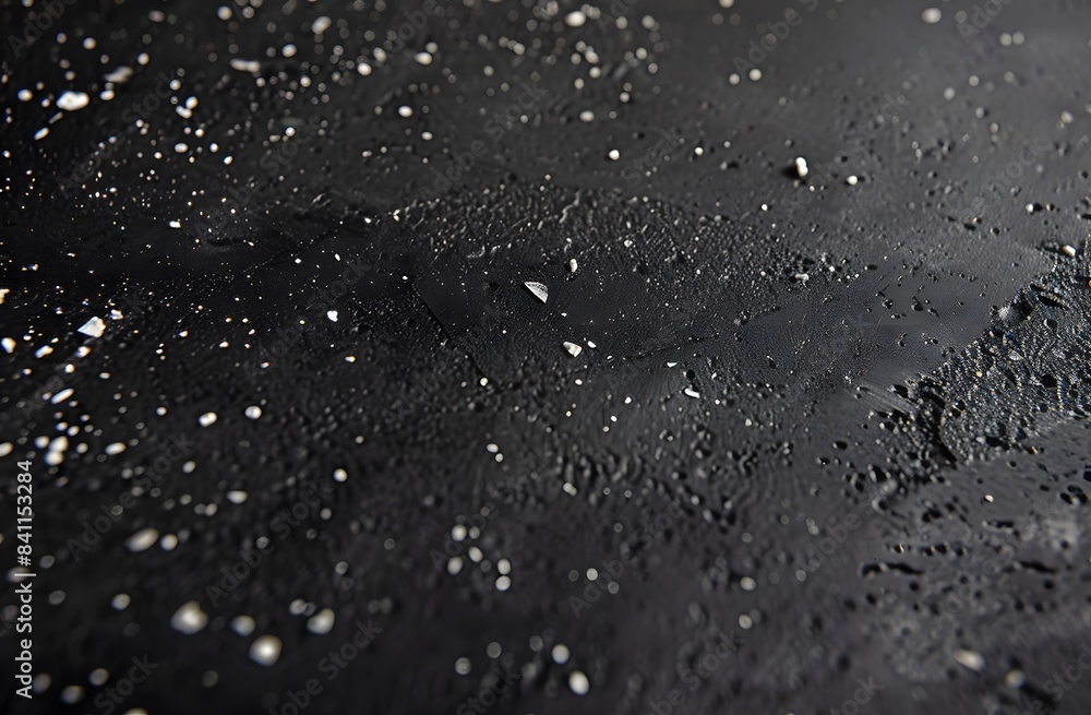 Black Background with White Specks Low Angle Flat Lay Black Background with White Specks Low Angle Flat Lay