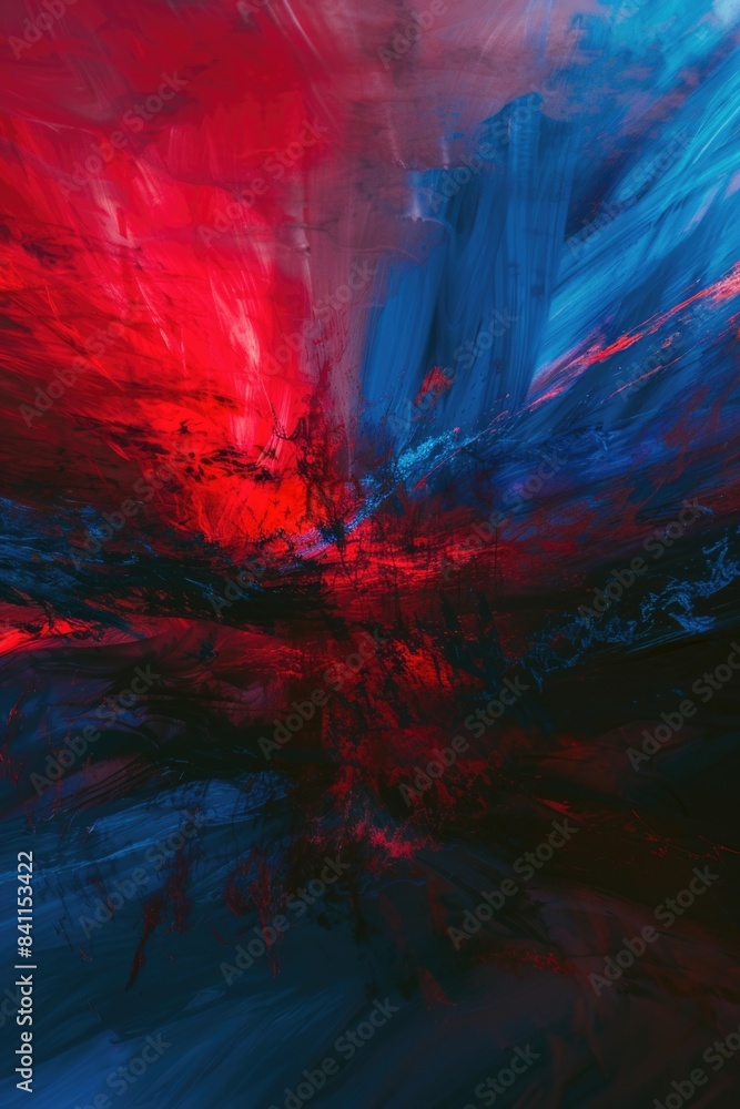 Fototapeta premium Red Blue Sky