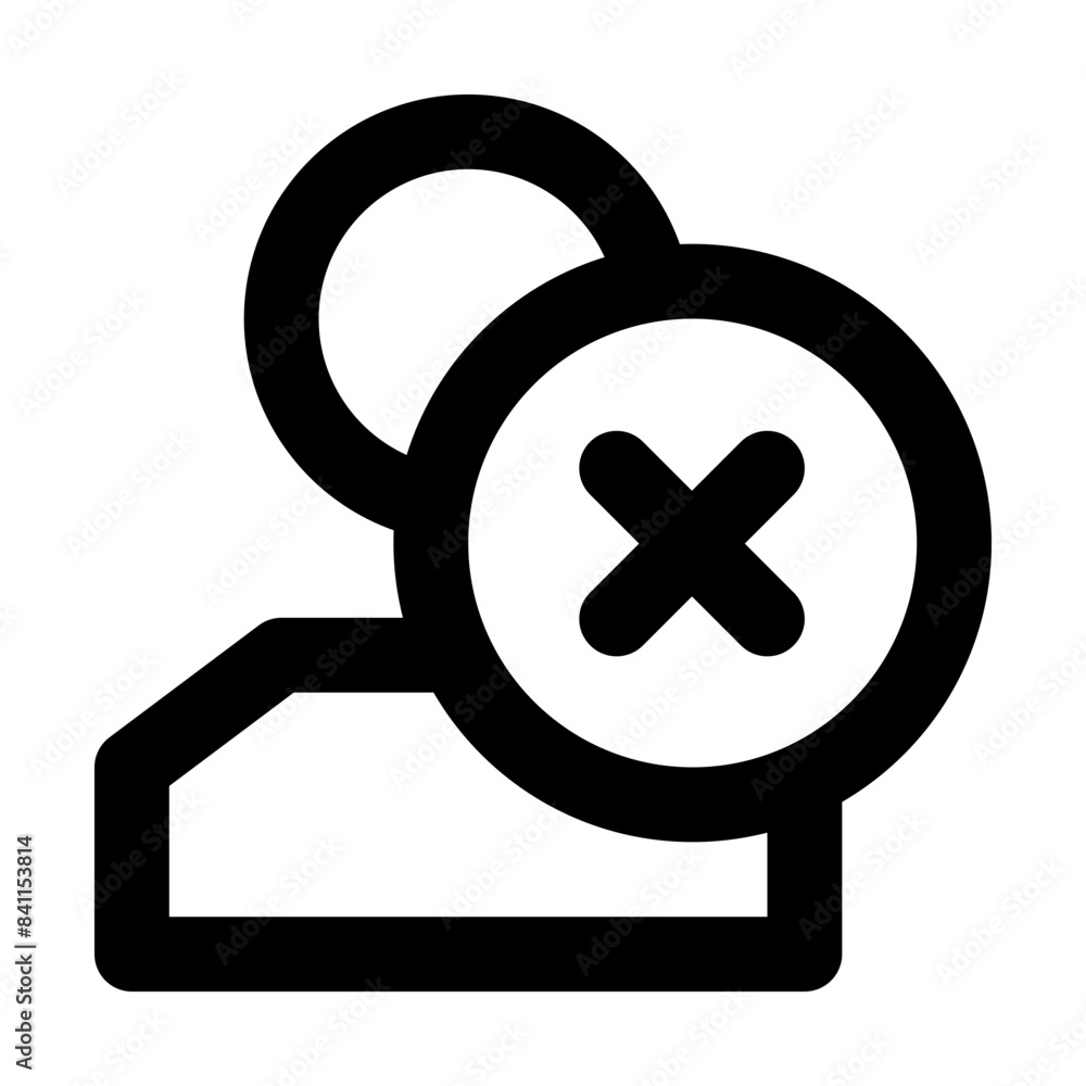 delete account remove friend line ui icon delete account remove friend line ui icon
