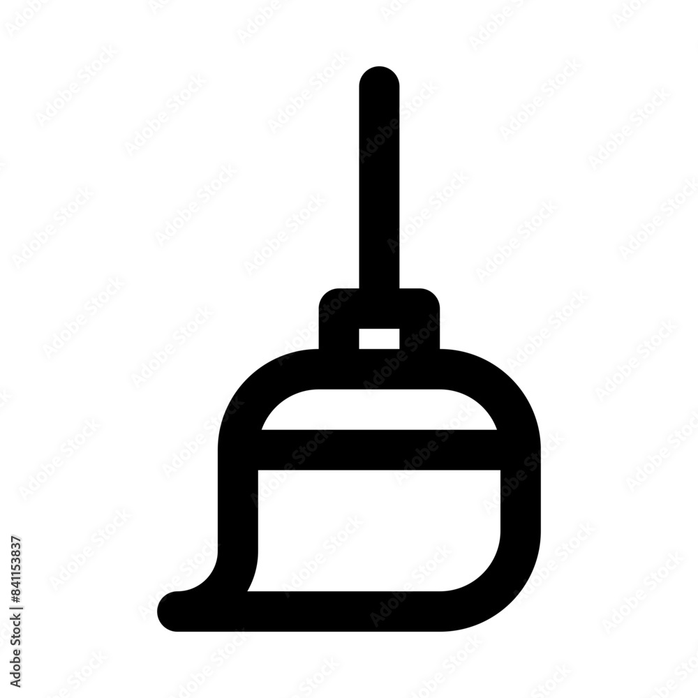 brush broom for clean up line ui icon brush broom for clean up line ui icon