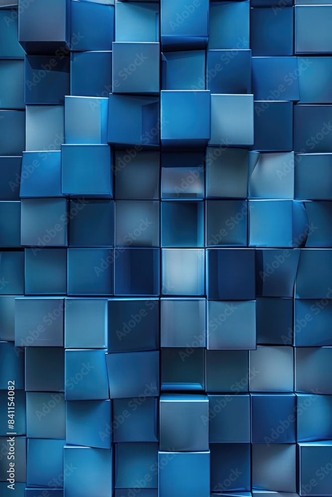 Stacked blue cube blocks Stacked blue cube blocks