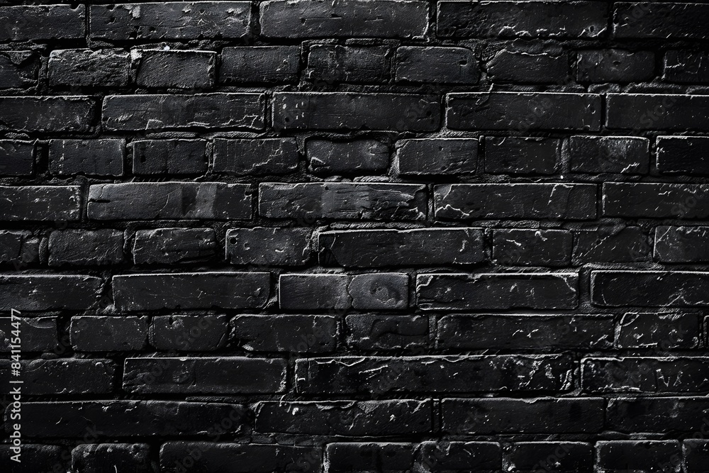 Fototapeta premium Dark Brick Wall Texture Background