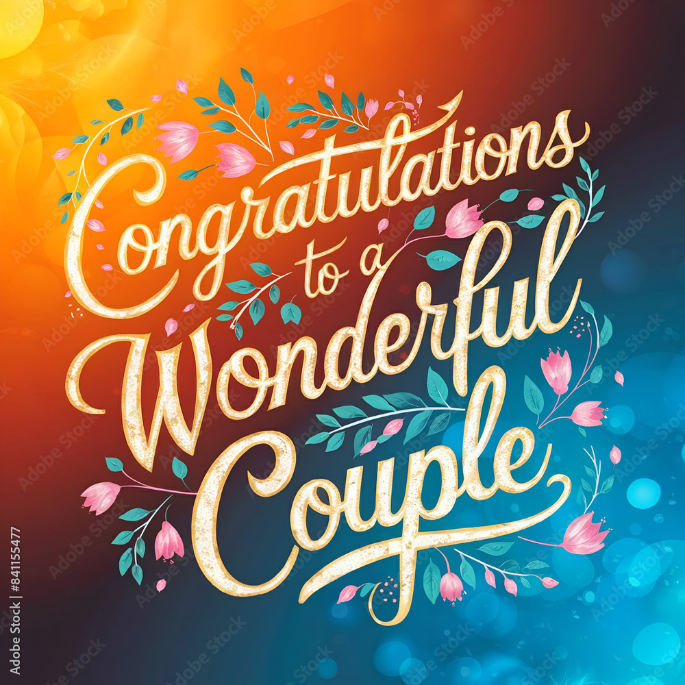congratulations to a wonderful couple