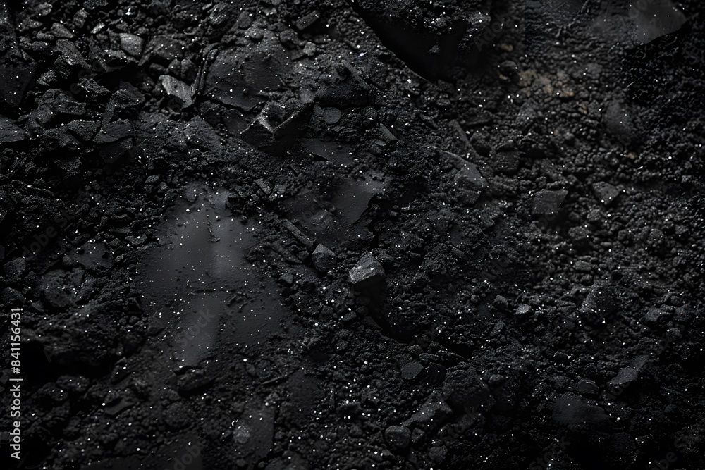 Fototapeta premium Dark Grey Soil Texture Background For Product Presentation