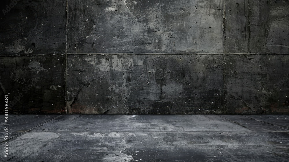 Grungy concrete wall and floor dark background Grungy concrete wall and floor dark background