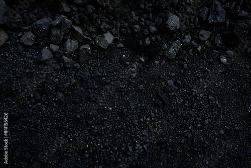 Obraz na płótnie Black Powder Texture Background, Top View