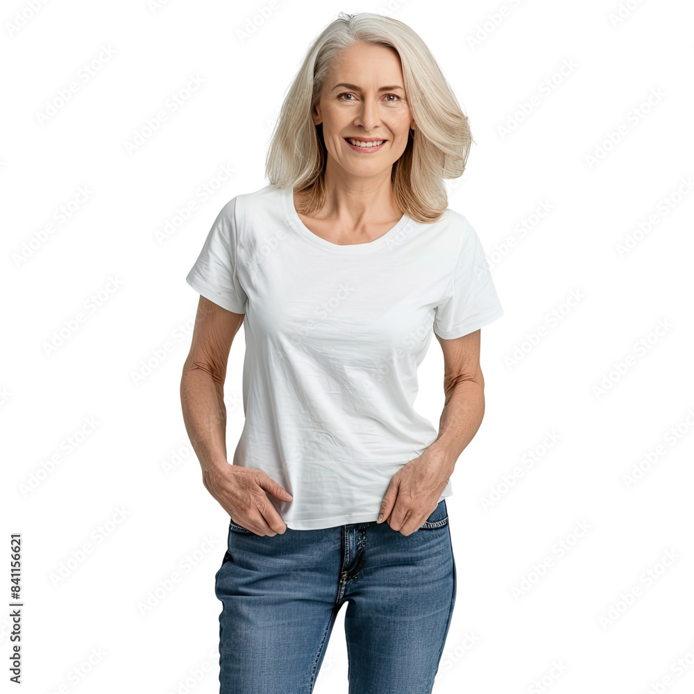 Fototapeta premium Image Woman No Background, Generative AI