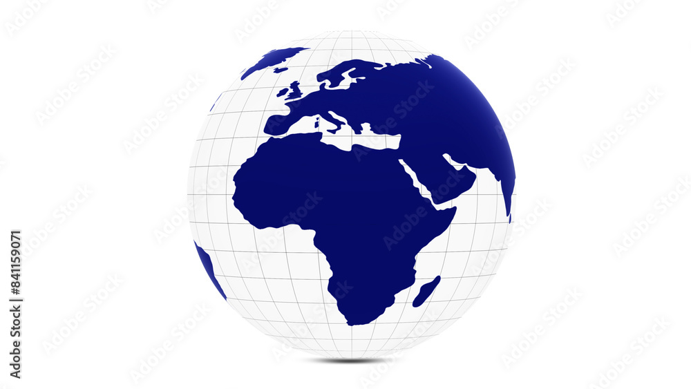 Concept 3d earth planet globe isolated on white copy space illustration background. Concept 3d earth planet globe isolated on white copy space illustration background.