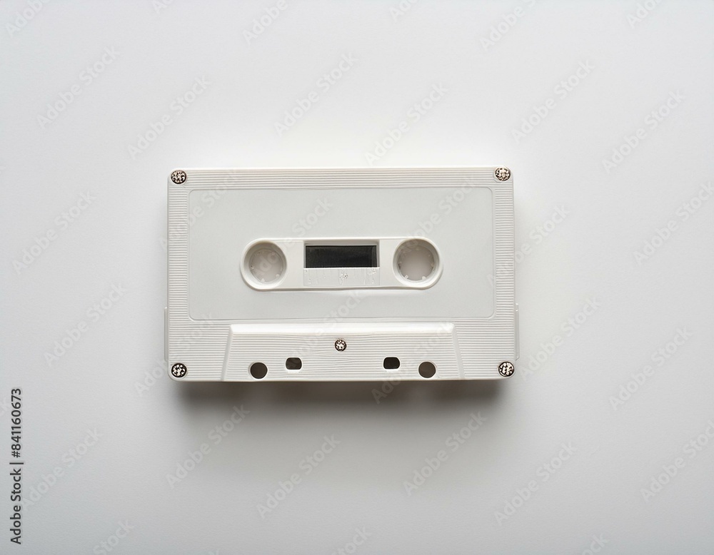 Fototapeta premium 白い背景のカセットテープ