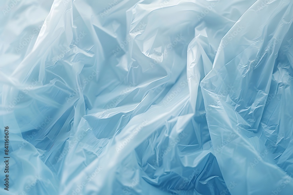 Obraz premium Closeup Blue Plastic Bag Texture