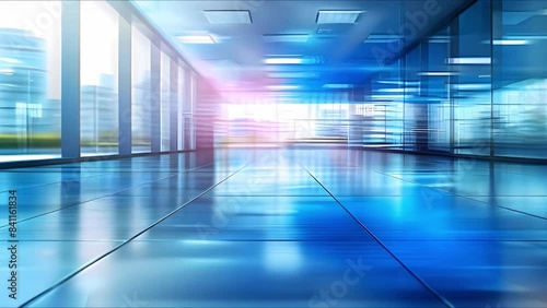 Wallpaper Mural Blurred office background with open space and light bokeh effect. Concept Office Setting, Blurred Background, Bokeh Effect, Open Space, Light Ambiance Torontodigital.ca