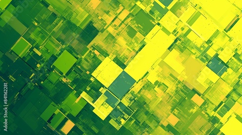 四角の幾何学模様テクスチャー、緑11