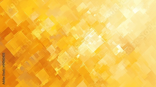 四角の幾何学模様テクスチャー、黄9