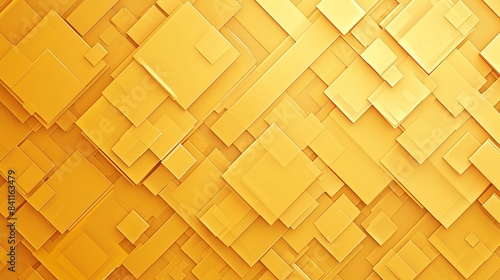 四角の幾何学模様テクスチャー、黄14