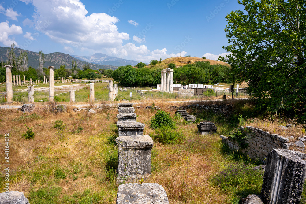 The Aphrodite of Aphrodisias (Afrodisias) combined aspects of a local Anatolian, archaic fertility goddess with those of the Hellenic Aphrodite, goddess of love and beauty. Geyre, Karacasu Aydin The Aphrodite of Aphrodisias (Afrodisias) combined aspects of a local Anatolian, archaic fertility goddess with those of the Hellenic Aphrodite, goddess of love and beauty. Geyre, Karacasu Aydin