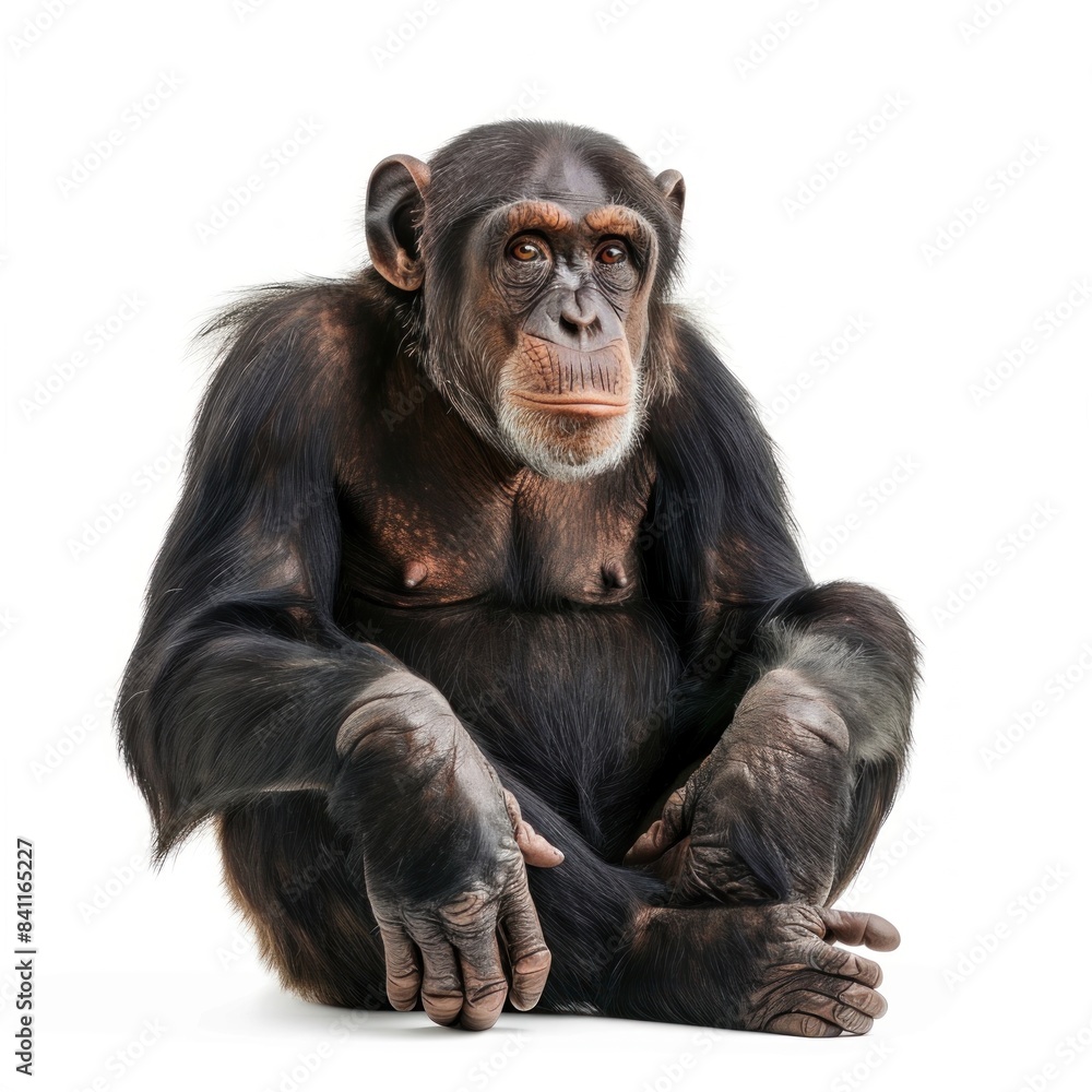 Ape isolated on white background Ape isolated on white background