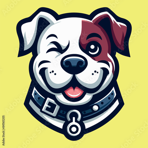 a mascot bull dog head