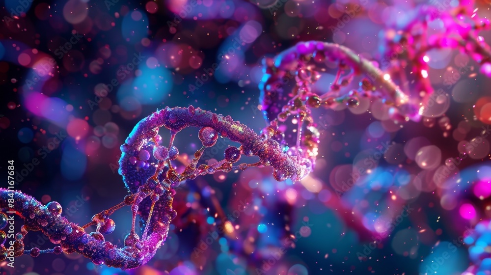 A digital sculpture combining art and science to convey the complexity of the human genome. A digital sculpture combining art and science to convey the complexity of the human genome.