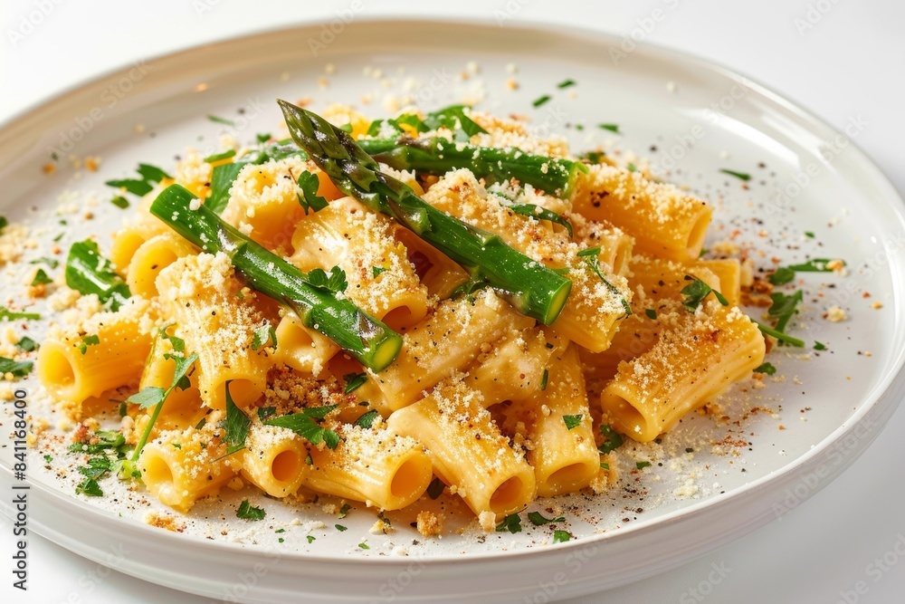 Asparagus and Swiss Cheese Macaroni Bake with Golden Crust Asparagus and Swiss Cheese Macaroni Bake with Golden Crust