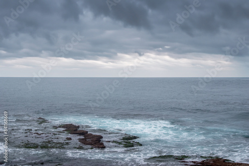 storm clouds over sea, La Jolla, California