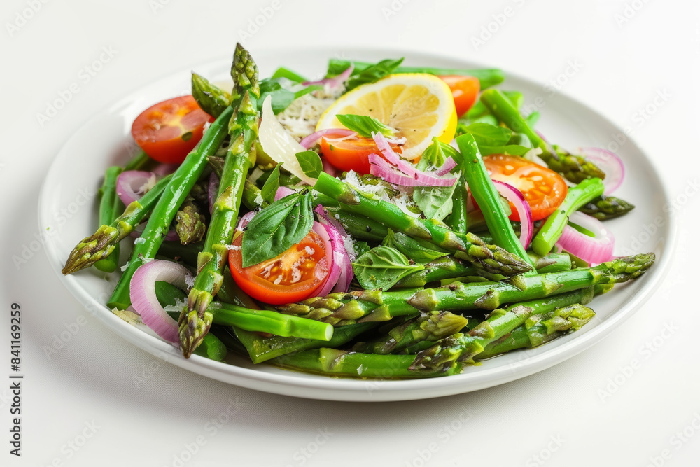 Summery Asparagus and Green Bean Salad with Plum Tomatoes Summery Asparagus and Green Bean Salad with Plum Tomatoes