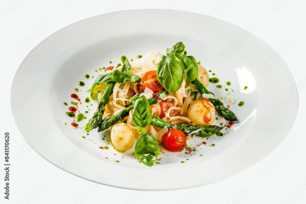 Elegant Asparagus Pesto Pasta with Petite Potatoes Elegant Asparagus Pesto Pasta with Petite Potatoes