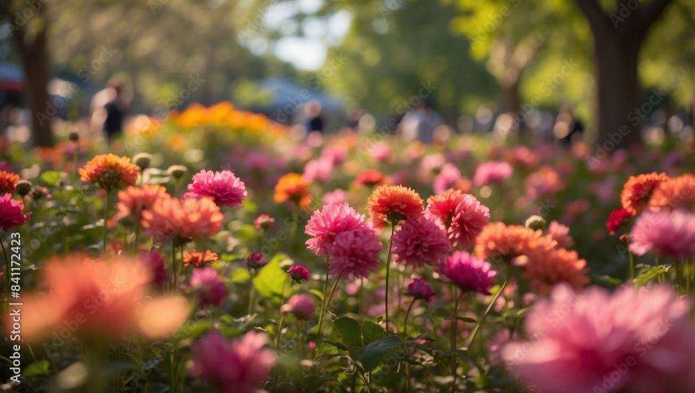 Impressionist Park Scene in D A Vibrant HeartShaped Flora Symphony. Impressionist Park Scene in D A Vibrant HeartShaped Flora Symphony.