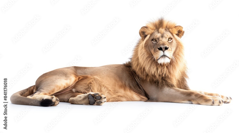 Obraz premium Cape Lion clearly photo on white background , 