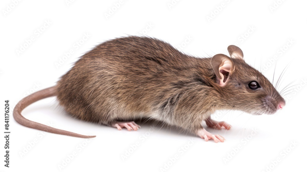 Cane Rat clearly photo on white background , Cane Rat clearly photo on white background ,