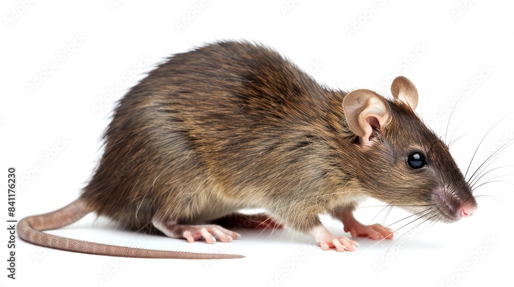 Cane Rat clearly photo on white background Cane Rat clearly photo on white background