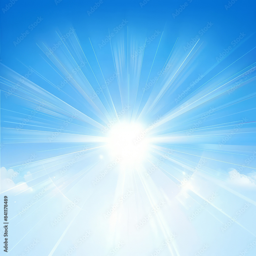 Vibrant blue sky background with a serene, calming gradien Vibrant blue sky background with a serene, calming gradien