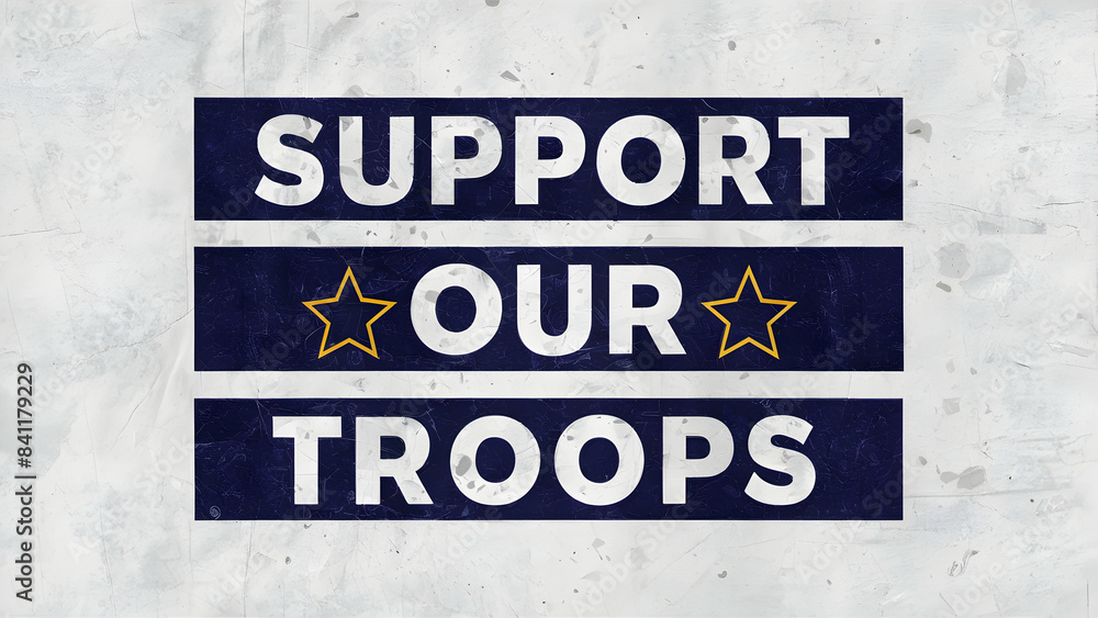 Fototapeta premium A support our troops wristband