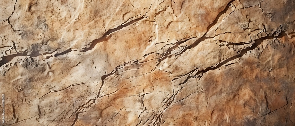 Fototapeta premium Light Brown Stone Texture Top View
