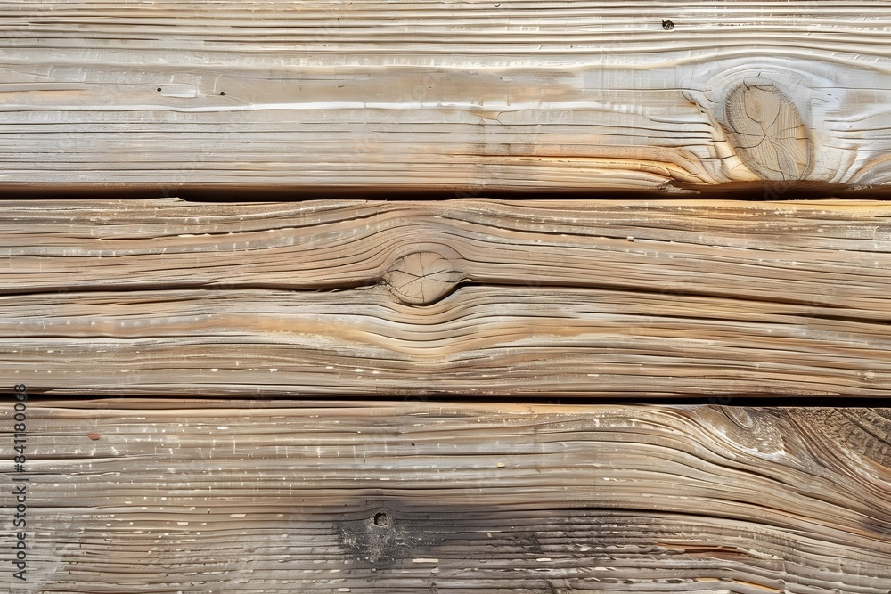 Fototapeta premium Rustic Light Brown Wooden Plank Background Texture